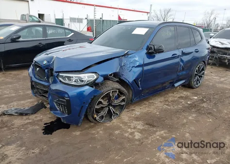 2020 BMW X3 M Competition из США, поврежденный, VIN 5YMTS0C0XLLA57838